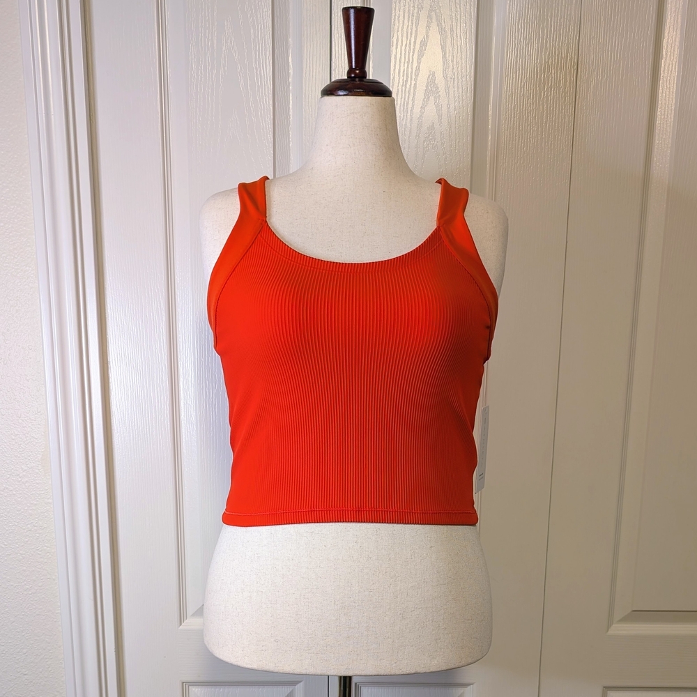 Athleta Horizon Tank Crop Top | Orange | NWT | XL